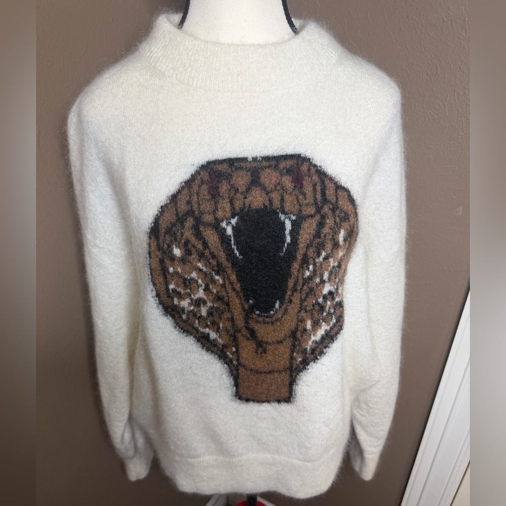 & Other Stories Capsule Cobra Wool Blend Sweater in Women's Size medium